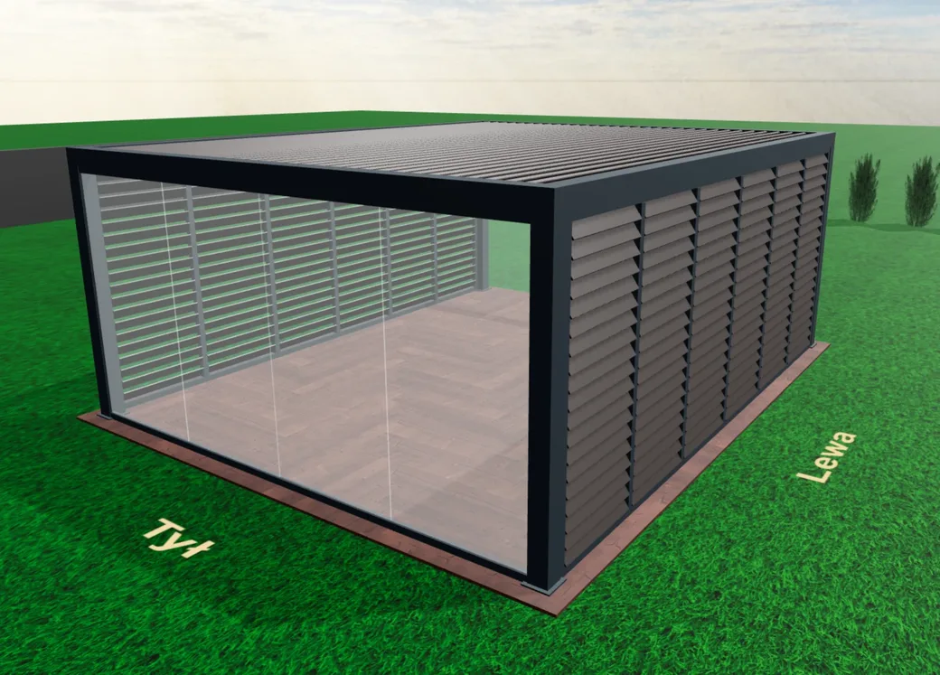 Pergola, wizualizacja 3D